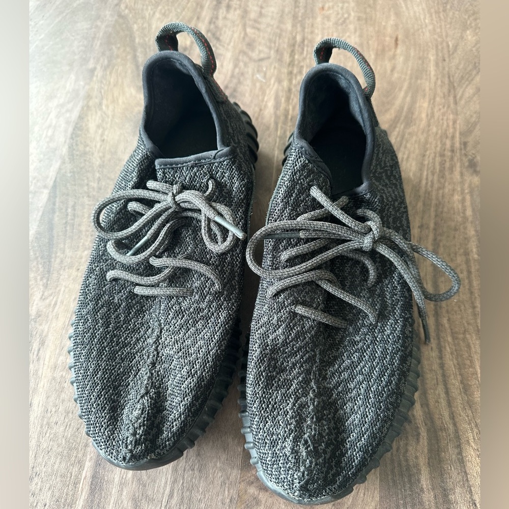 Black Adidas Originals Yeezy 350 Boosts